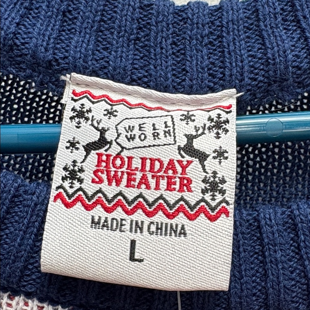 NWT Ugly Christmas Sweater Ring Toss Game Snowman Sweater Size Large - Picture 7 of 13